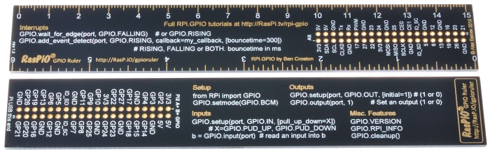 RasPiO GPIO Ruler production board