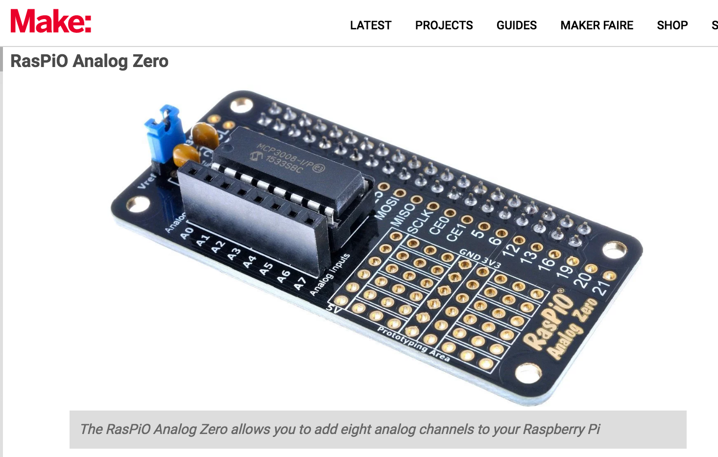 Электронный пи. GPIO Zero at 2.0v. Analog null. Rasp TPU.